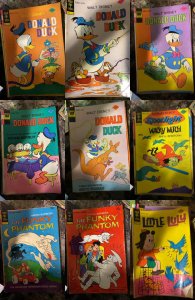 Lot of 9 Comics (See Description) Donald Duck, Gold Key Spotlight, Little Lulu