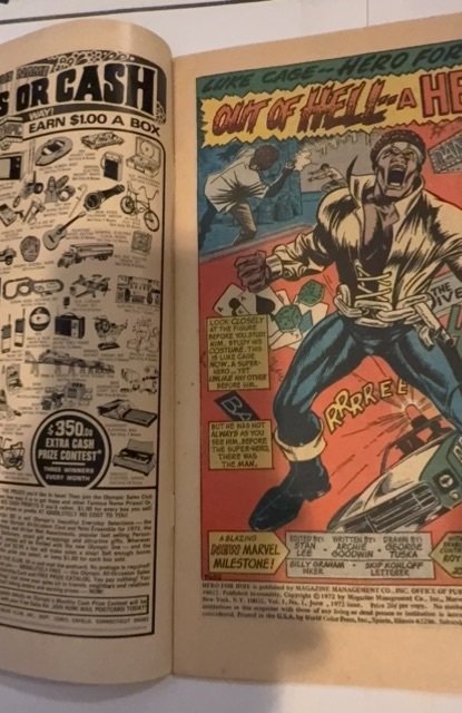 Hero for Hire #1 (1972)1st app of Luke Cage