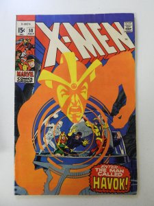 The X-Men #58 (1969) VG condition moisture damage