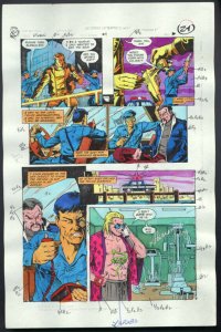 ROBIN #4-1990 PRODUCTION ART-COLOR GUIDE PG 18-TOM KYLE VG