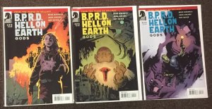 BPRD #1,2,3 Hell on Earth Gods Dark Horse Comics Mignola Arcudi Davis Hellboy