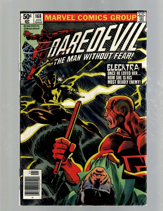 Daredevil # 168 FN Marvel Comic Book 1st Elektra Bullseye Kingpin Fr Miller J450