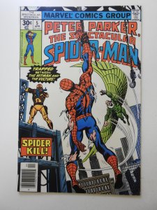 The Spectacular Spider-Man #5  (1977) Spider-Kill! Sharp VF Condition!