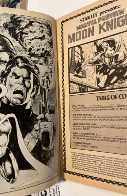 Marvel Preview #21 (1980) Moonknight story line no surrender