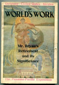 The World's Work Pulp July 1915- submarine- Herbert Hoover- Panama Canal