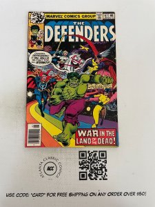 The Defenders # 67 FN Marvel Comic Book Hulk Dr. Strange Hellcat Valkyrie 4 J221