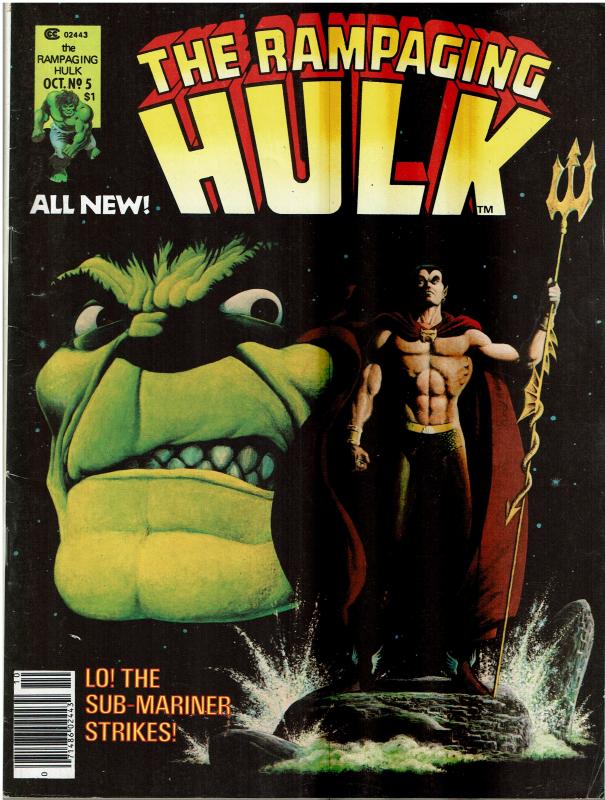 Rampaging Hulk #5 (1977 Magazine) FN-/FN+