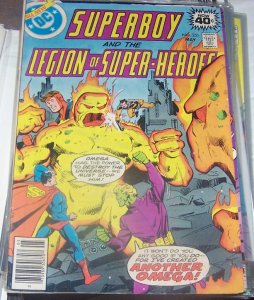 SUPERBOY AND THE LEGION OF SUPER HEROES # 251 DC 1979+ jim starlin OMEGA