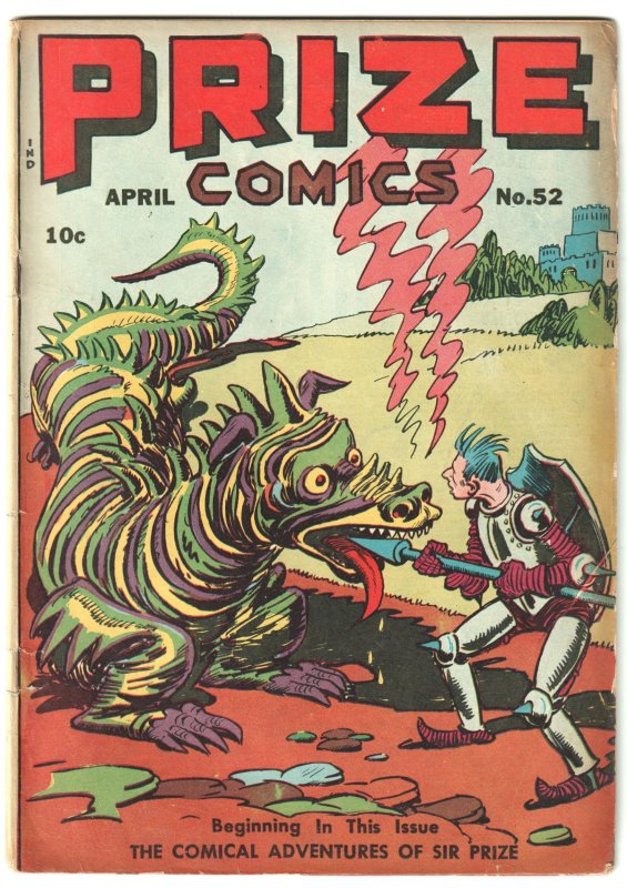 Prize Comics #52 (1945) Frankenstein by Dick Briefer!