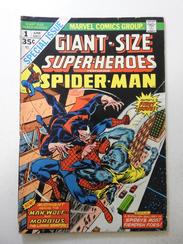 Giant-Size Super-Heroes (1974) VG- Condition 1/2 in spine split