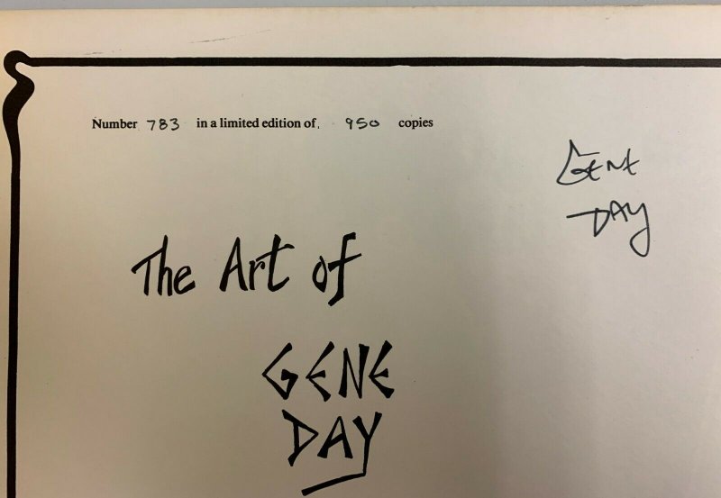 All Things Dark and Dangerous The Art of Gene Day Signed and Numbered Edition