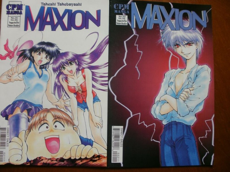 2 Near-Mint CPM Manga MAXION #21 #22 (2001) Takebayashi (Mature Reader) Art