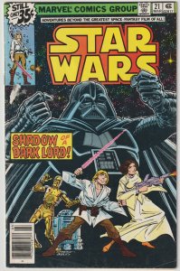 Star Wars #21 (Mar 1979, Marvel), G condition (2.0)