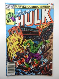 The Incredible Hulk #274 (1982) FN+ Condition!