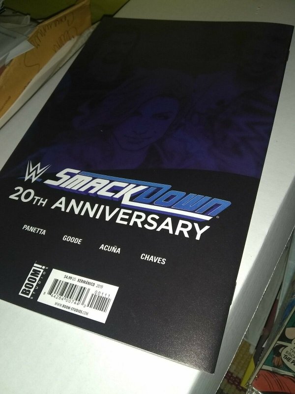 WWE SMACKDOWN 1 20th Anniversary comic Book Studios 1st printing low print NM