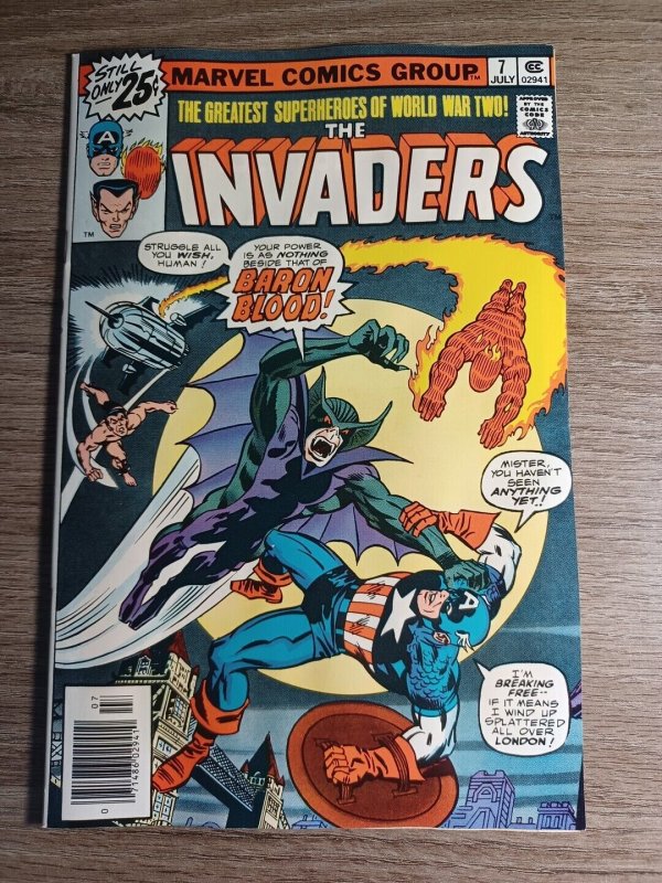 Invaders #7 (NM-) 1st Baron Blood and Union Jack Marvel Comics c187