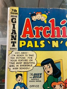 Archie's Pals N Gals Giant 7 GD-