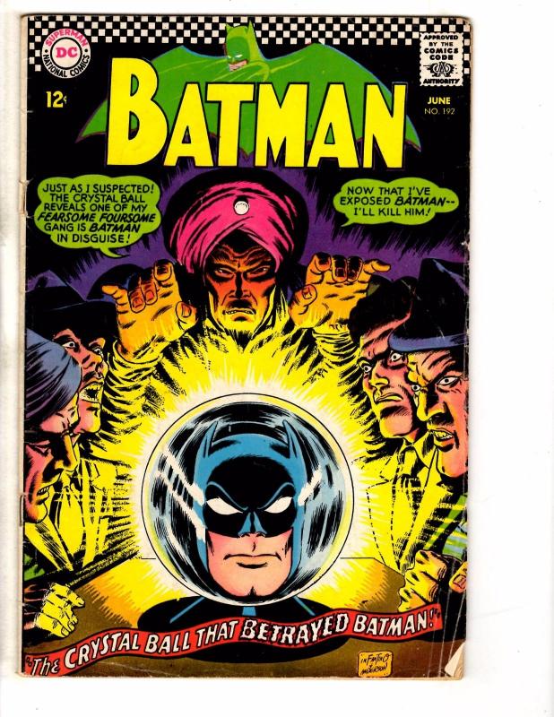 Batman #192 VG/FN DC Comic Book Robin Gotham Catwoman Joker Batgirl Penguin J249