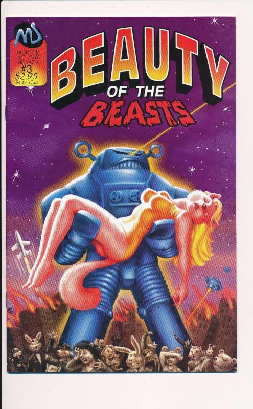 Beauty of the Beasts #3 1992 MU Comics ~VF  (HX195)