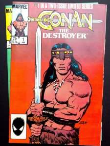 Conan the Destroyer #1,2  (1985) (2 bks Lot) [KEY] 1st Movie Adaptation - NM!