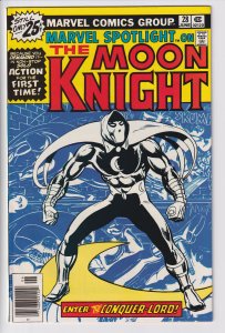 MARVEL SPOTLIGHT #28 (Jun 1976) NM 9.4. Early Moon Knight!