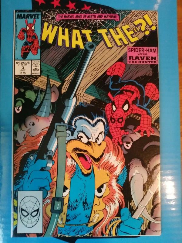What The? #3 Marvel Comics/ Spider-Ham vs Raven the Hunter (1988)