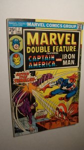 MARVEL DOUBLE FEATURE 7 *SOLID COPY* CAPTAIN AMERICA IRON MAN ADAPTOID 1974 