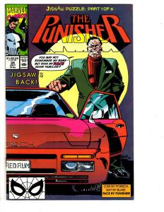 5 The Punisher Marvel Comic Books # 34 35 36 37 38 Reavers Jigsaw Mike Baron WM3