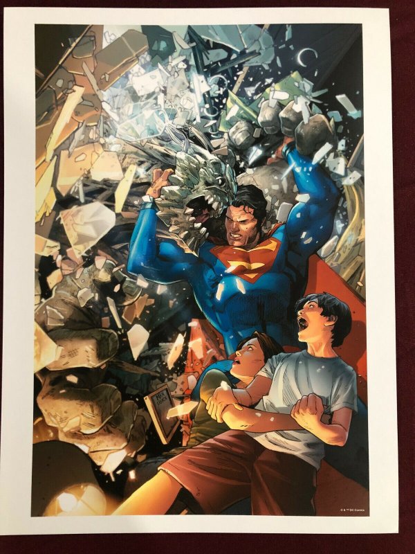 superman brainiac attacks poster