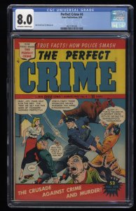 Perfect Crime #4 CGC VF 8.0 Off White to White Highest Graded on CGC Census!