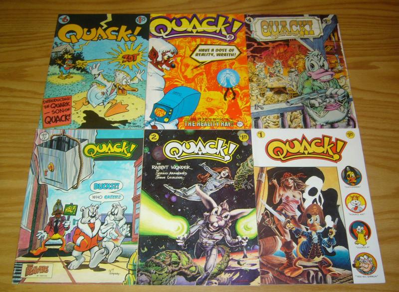 Quack #1-6 VF/NM complete series - sergio aragones - dave sim - dave stevens set