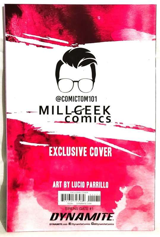 SIRENS GATE #1 ComicTom101 Lucio Parillo Virgin Variant Cover (Dynamite 2022)