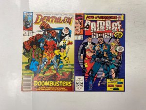 5 MARVEL comic books Darkhawk #16 18 Deathlok #5 Damage Control #4 77 KM20