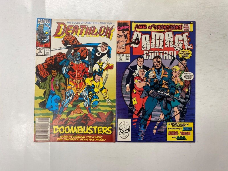 5 MARVEL comic books Darkhawk #16 18 Deathlok #5 Damage Control #4 77 KM20