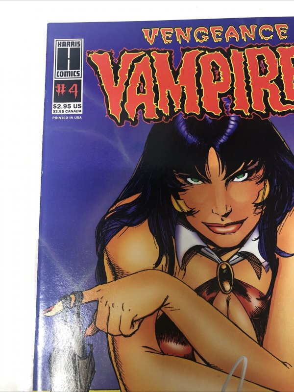 Vengeance Of Vampirella (1994) # 4 (FN/VF) Variant • Harris Comics • Signed Buzz