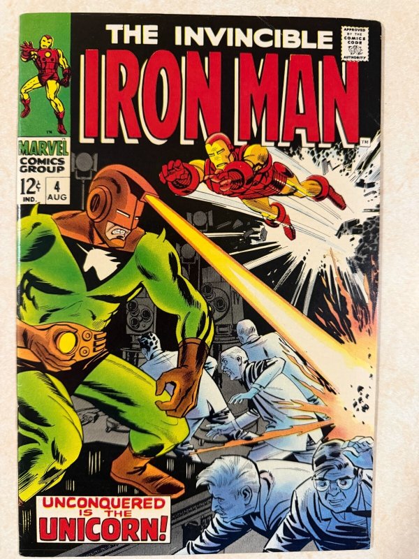 Iron Man #4 1968 Marvel Silver Age Raw Comic