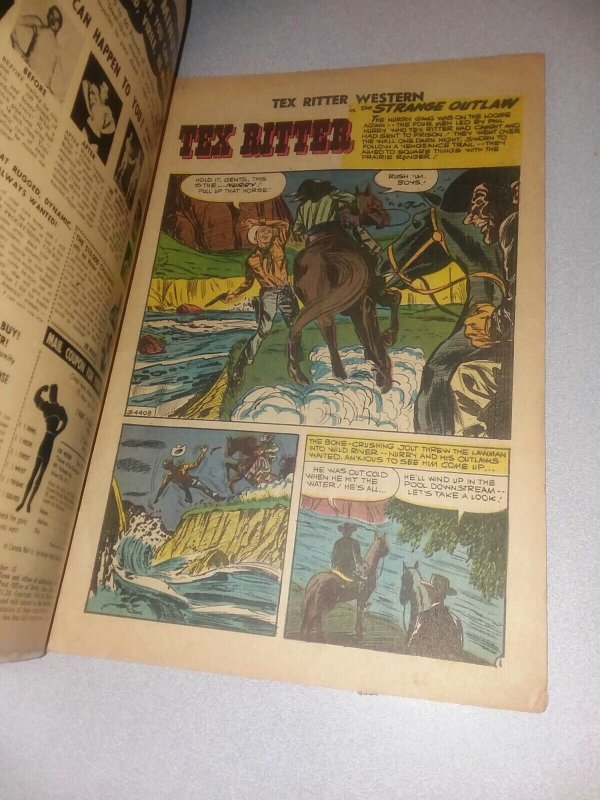 Tex Ritter Western #45 charlton comics 1959 silver age action adventure hero