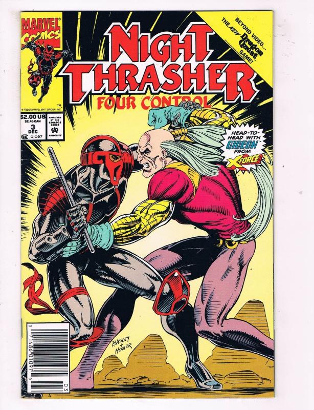 Night Thrasher Four Control #3 Marvel Comic Book Gideon X-Force Ltd Series HH1