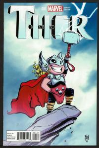 Thor #1 Female Thor, Skottie Young Cover (Dec 2014 Marvel)  9.4 NM