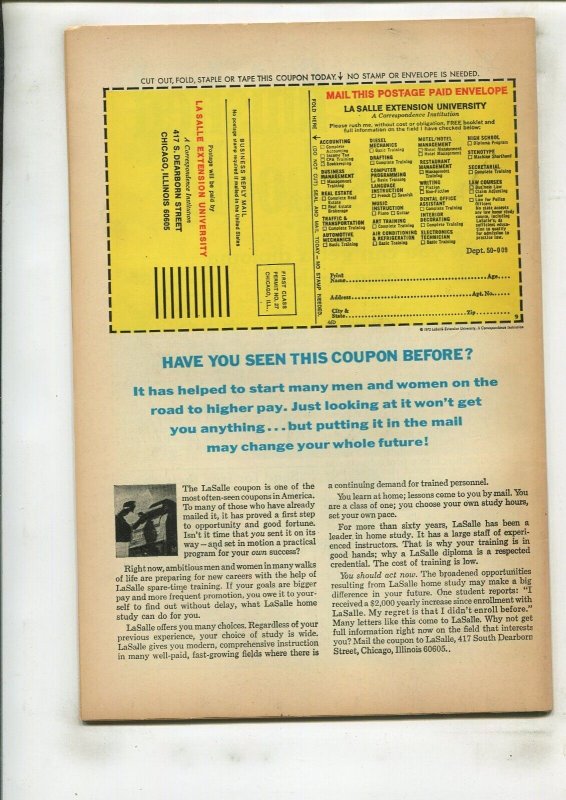 CAPTAIN AMERICA #172 (6.0) X-MEN CROSSOVER!! 1974