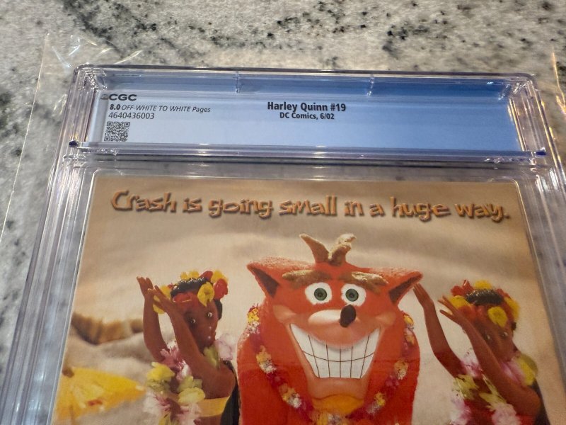 Harley Quinn # 19 CGC Graded 8.0 DC Comic Book 2002 Superman JH20