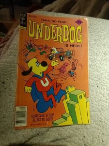 UNDERDOG #14 (1977) Gold Key “Hurricane Jitters” Newsstand Edition Bronze Age