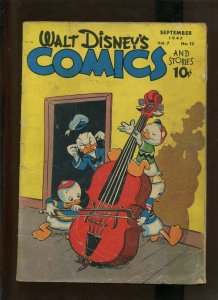 WALT DISNEY'S COMICS AND STORIES VOL. 7 #12 (3.5) 1947
