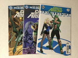 Green Arrow 1 With Variant And Rebirth Variant Lot Nm Near Mint Dc