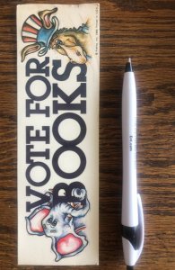 1980 Vote for  books! bipartisan bookmark