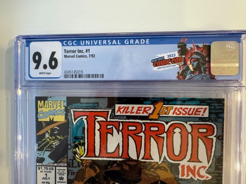Terror Inc 1 CGC 9.6 Marvel (1992)