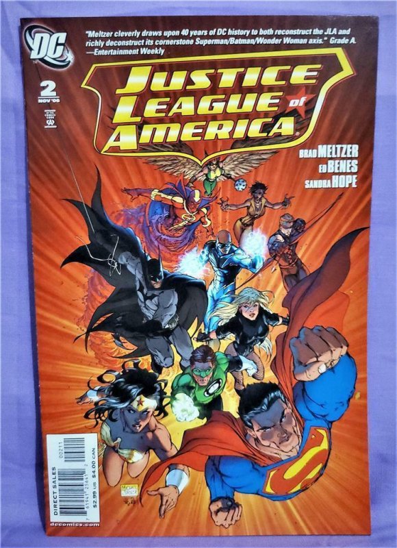 JUSTICE LEAGUE OF AMERICA #0 - 12 Ed Benes Brad Meltzer #1 Supes Cover (DC 2006)