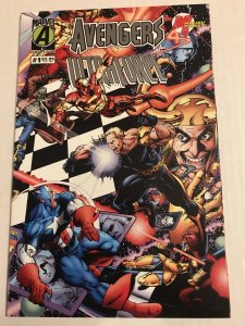Avengers/Ultraforce #1 : Malibu & Marvel 1995 NM; RARE Newsstand Variant, Perez