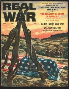 Real War #5 6/1958-Emotional American Flag cover by Clarence Doore -Pulp war ...