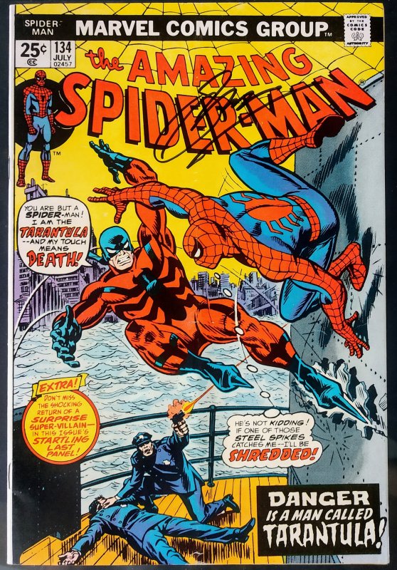 ASM #134, SS Conway, 2ND APP of PUNISHER & 1ST APP of TARANTULA